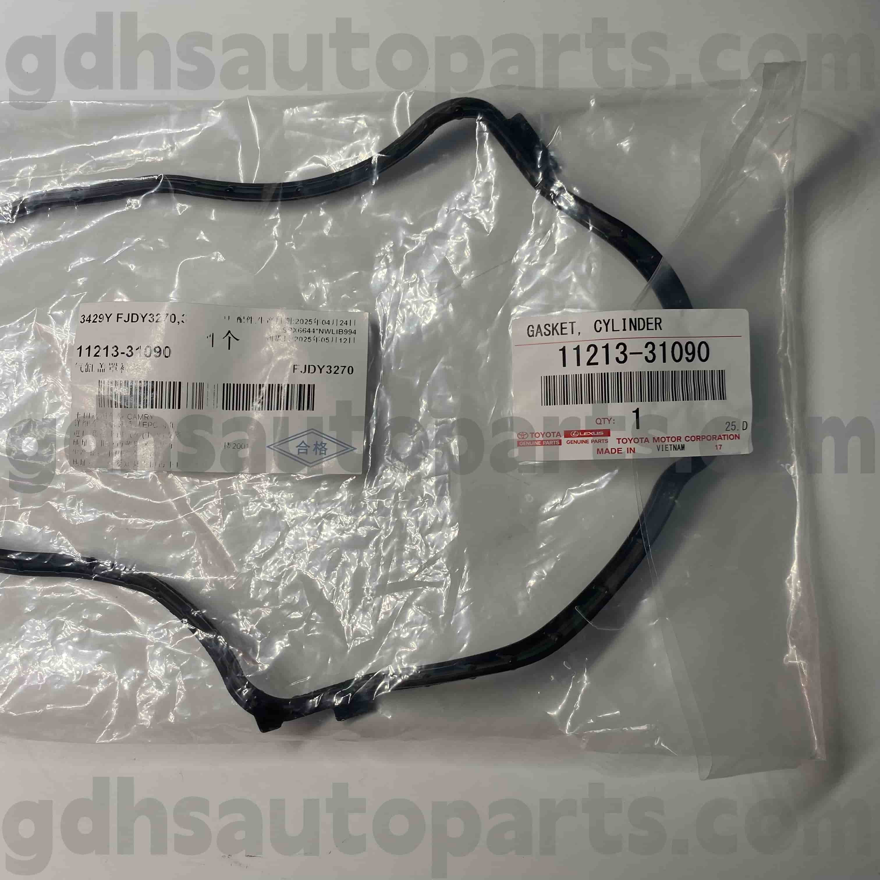 11213-31090 টয়োটা জেনুইন পার্টস রাইট ভালভ কভার রাবার রিং সেঞ্চুরির জন্য ， লেক্সাস এলএস 500/500 এইচ চ্যাসিস নং জিজিএইচ 30