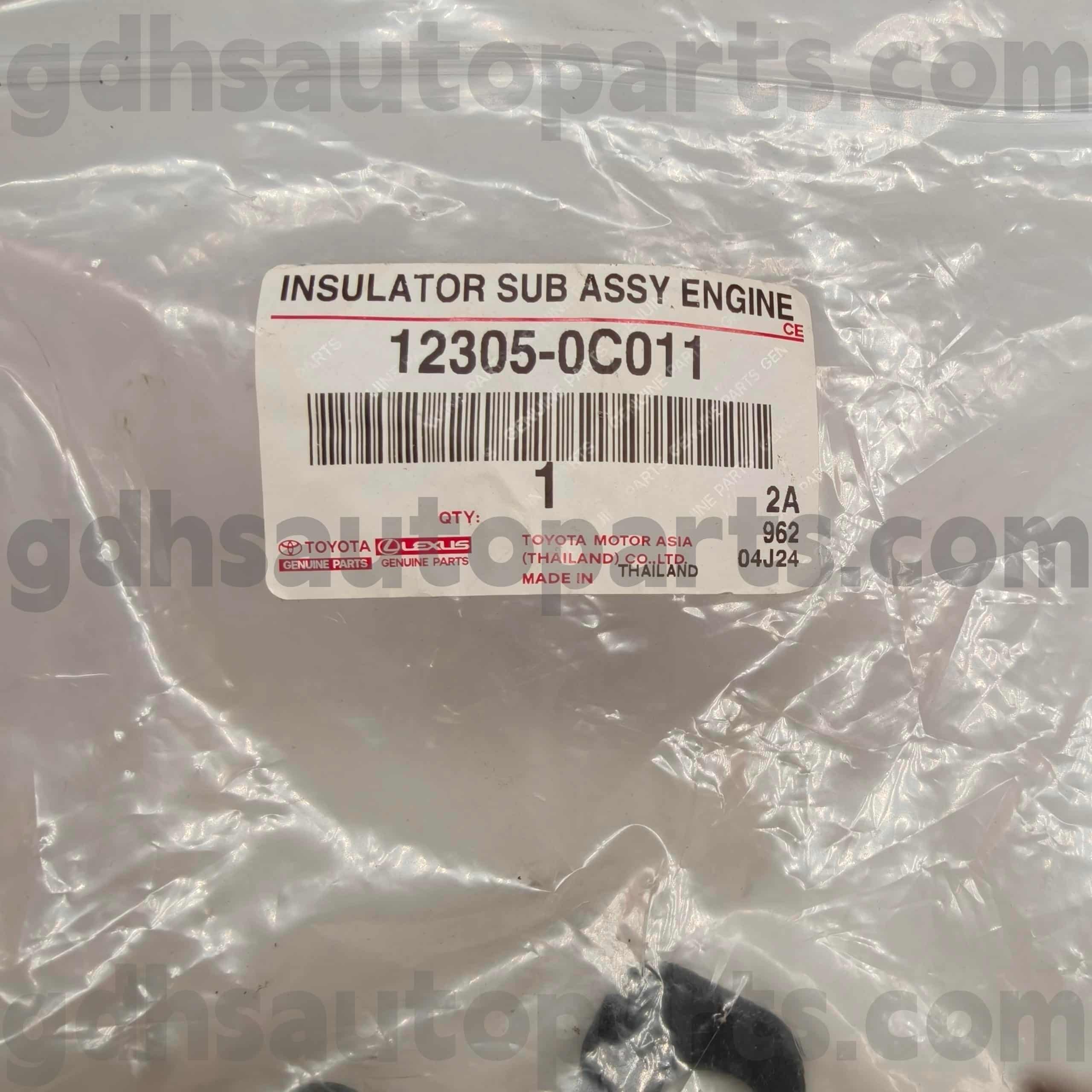 12305-0C011 টয়োটা জেনুইন পার্টস রাইট ইঞ্জিন মাউন্ট HILUX এর জন্য, FORTUNER চ্যাসিস NO.TGN51